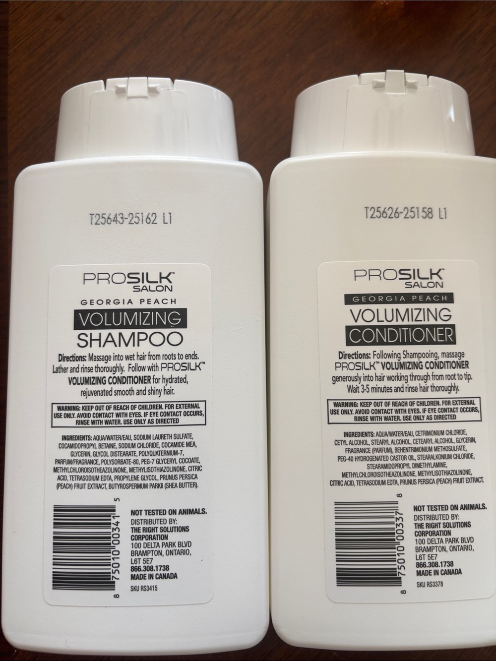 Prosilk Salon Georgia Peach Volumizing Shampoo & Conditioner Set — White/Peach - Picture 2 of 2